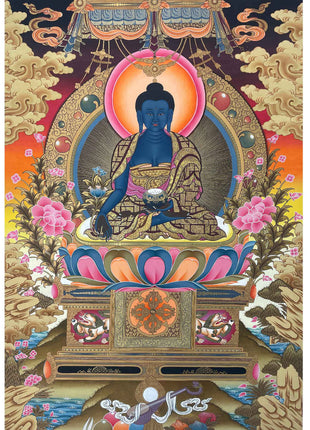 Original Hand painted Medicine Buddha Thangka | Tibetan Art