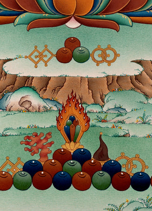 Buddha Shakyamuni Thangka | Hand Painted Tibetan Buddha Painting | Tibetan Buddhist Art