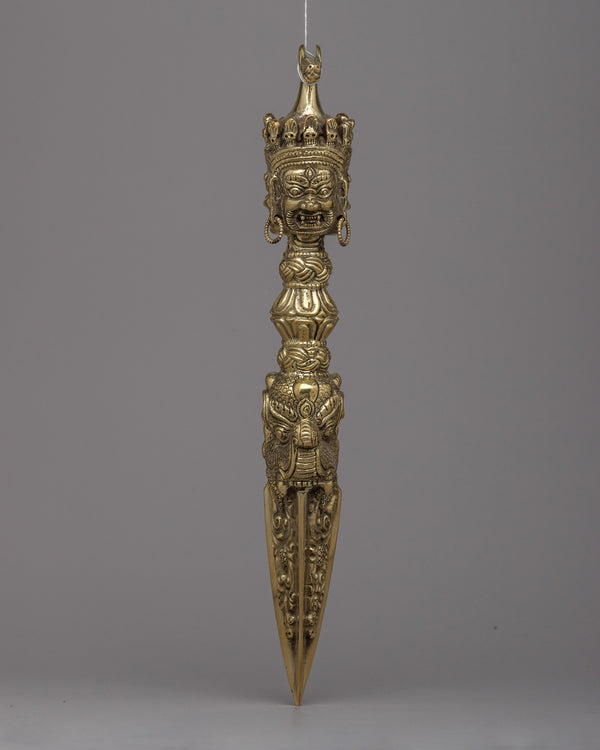 Brass Phurba Ritual Dagger