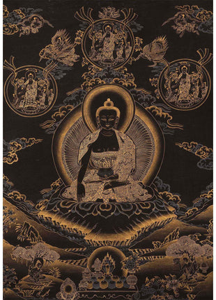 Shakyamuni Buddha Original Handmade Tibetan Thangka | Sacred Wall Decor