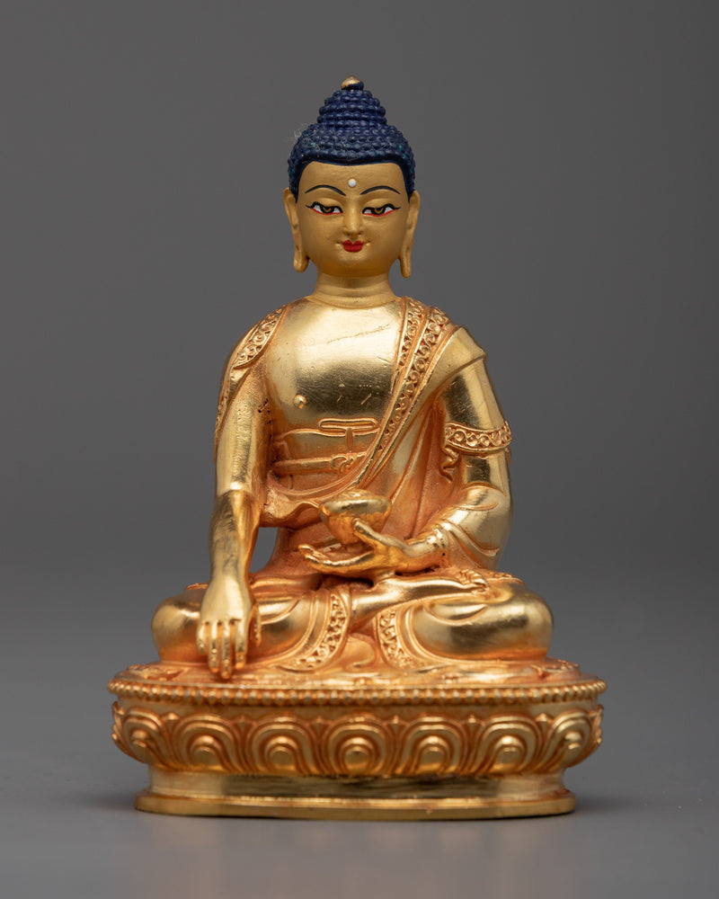 Shakyamuni Buddha Gold Statue | Himalayan Buddhist Art