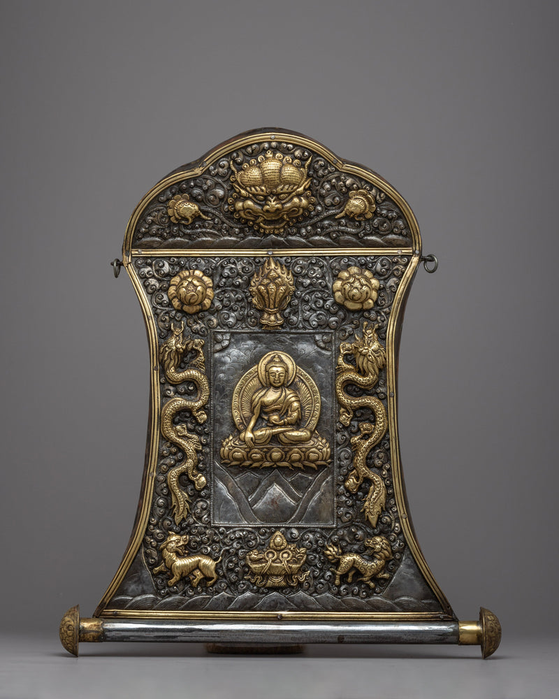 Metal Shakyamuni Buddha Calendar Thangka