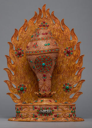 Spiritual Filigree Conch With Shell Stand