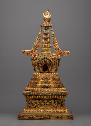 Handcrafted Tibetan Stupa