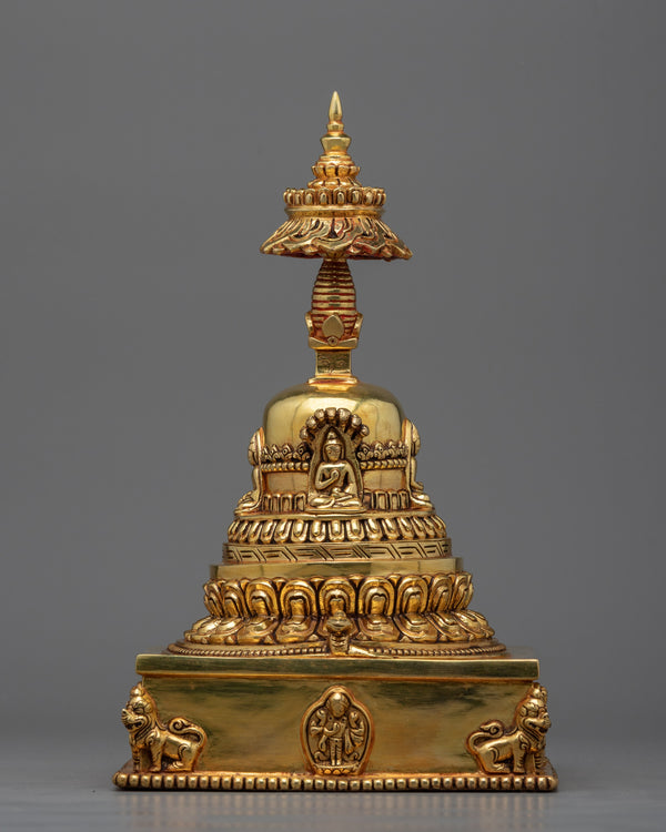 Handcrafted Copper Stupa