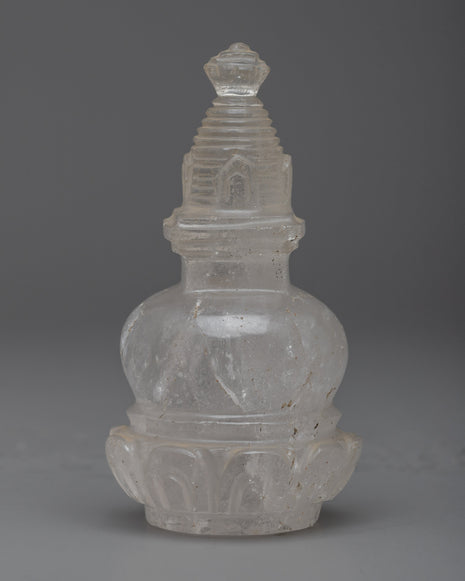 Spiritual Crystal Stupa Figurine | Symbol of Transformation
