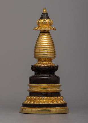 Copper Stupa Statue