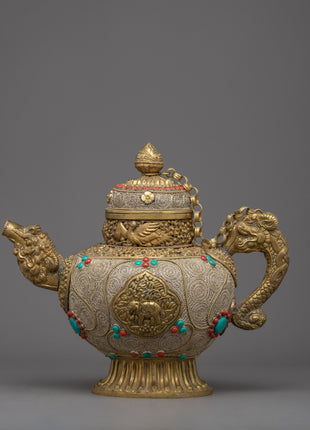 Large Buddhist Tea Pot