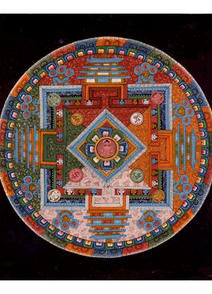 Amitayus Buddha Mandala Thangka | Wall Hanging