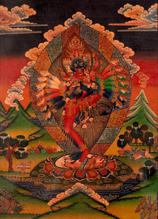 He-Vajra Thangka | Oil Varnished on Stretch Canvas