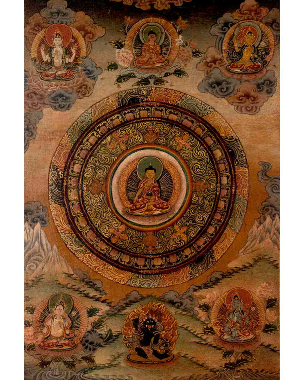 Buddhist Shakyamuni Buddha Thangka | Wall Hanging