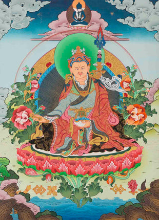 Guru Rinpoche Thangka | Wall Decor Painting