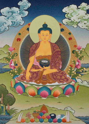 Gautam Buddha Thangka | Original Tibetan Buddhist Religious Painting
