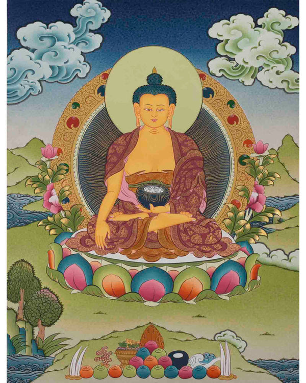 Gautam Buddha Thangka | Original Tibetan Buddhist Religious Painting