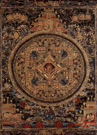 Vintage Shakyamuni Buddha Mandala  | Wall Decoration Painting