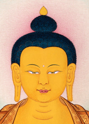 Buddha Shakyamuni Thangka | Hand Painted Tibetan Buddha Painting | Tibetan Buddhist Art