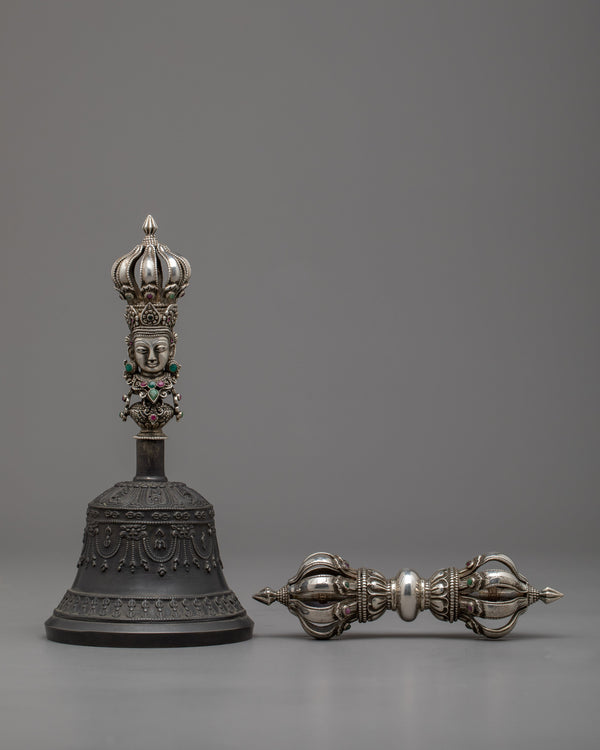 Buddhist Bell and Vajra Set 