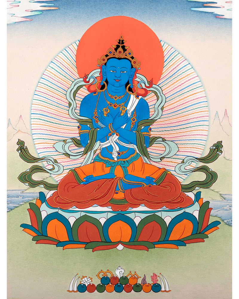 The Primordial Buddha - Vajradhara Thangka