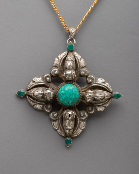 Handcrafted Vajra Buddhist Pendant