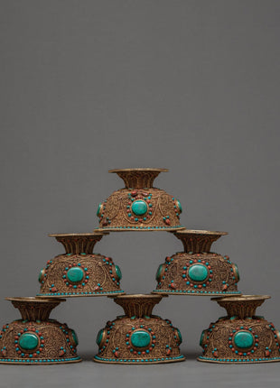 Tibetan offering bowl