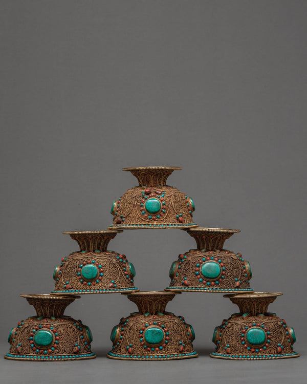 Tibetan offering bowl