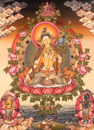 White Tara Goddess Thangka  | Mindfulness Meditation