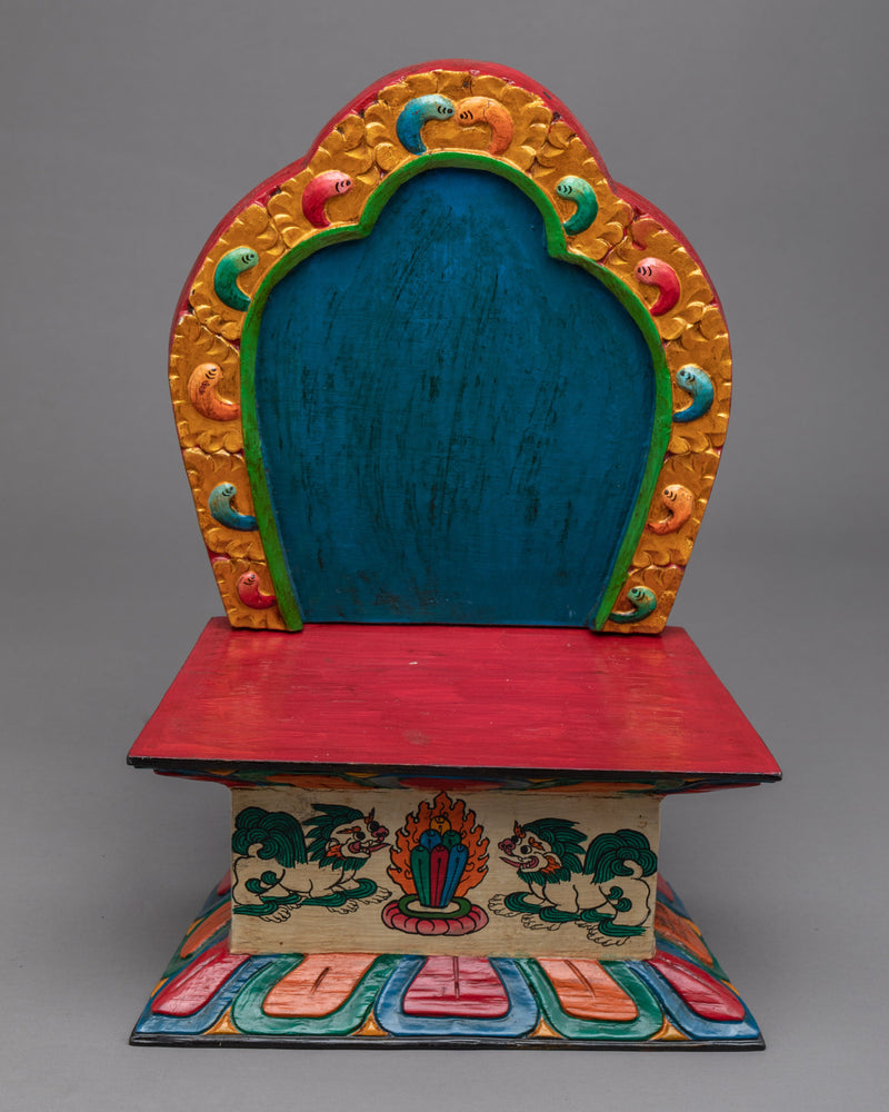 Wooden Altar Throne | Reverent Place for Connection and Devotion